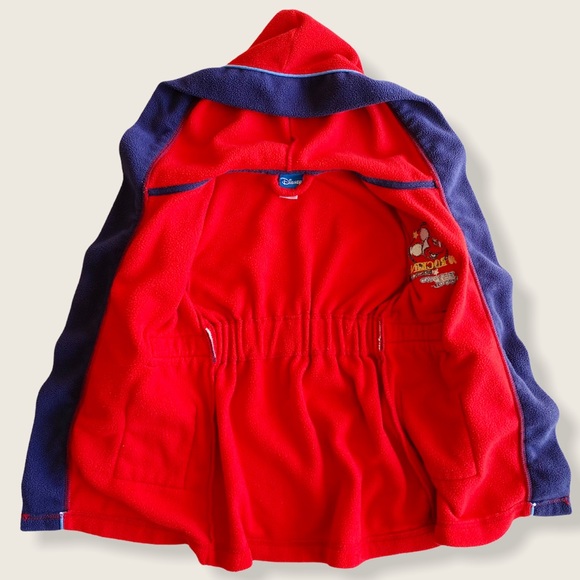 Disney 2T Mickey Mouse Cozy Fleece Hooded Robe - Picture 6 of 8